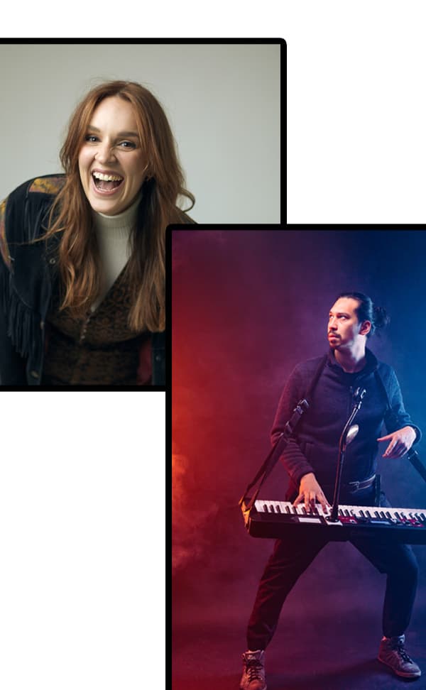 Huge Davies and Katie Norris
