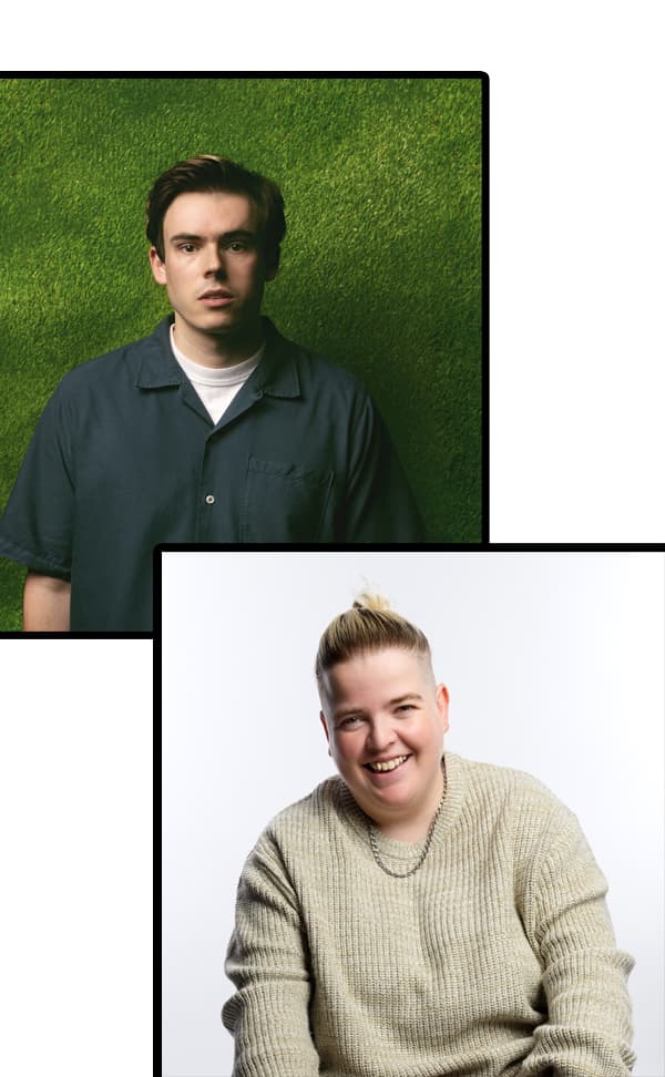 Kim Blythe and Rhys James